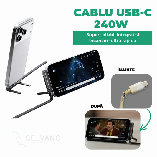 Cablu USB-C Încărcare Rapidă 240W