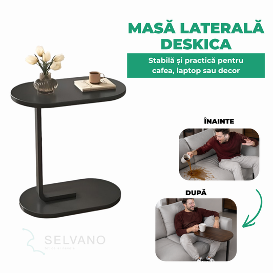 Masă laterală portabilă pentru canapea sau dormitor | DESKICA